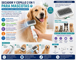Secador y Cepillo 2 en 1 para Mascotas